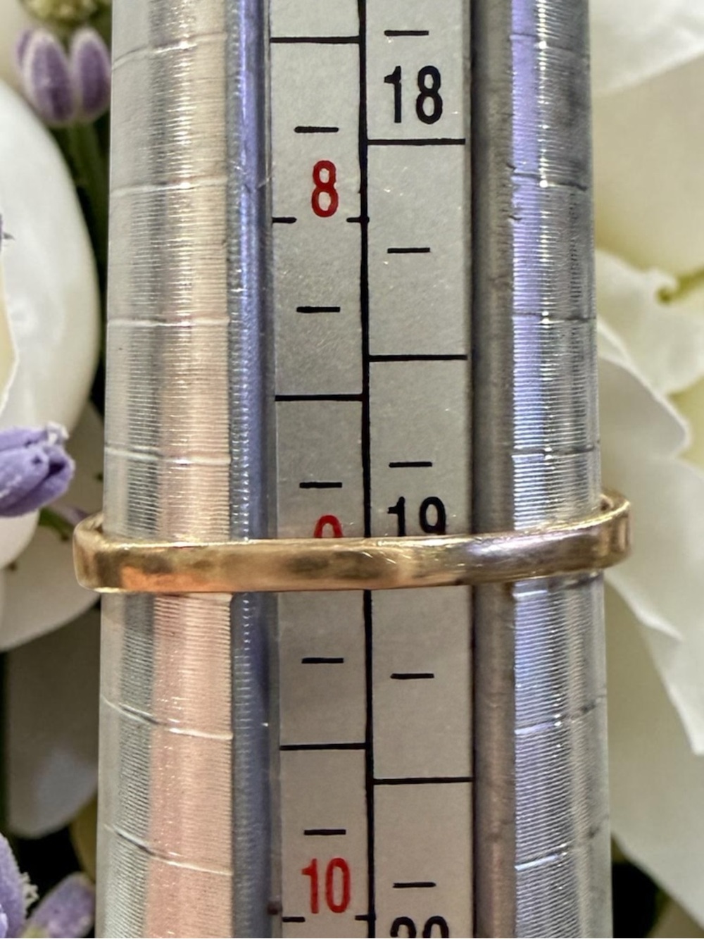Vintage 14K Yellow Gold CZ Anniversary Band Ring Size 9 2.401g Repair - Picture 2 of 7